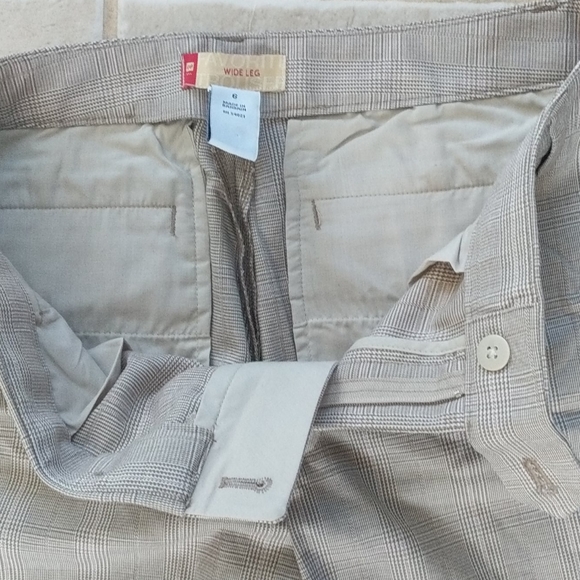 BNWOT size 6 tan wide leg khaki pants, trouser - Picture 3 of 5
